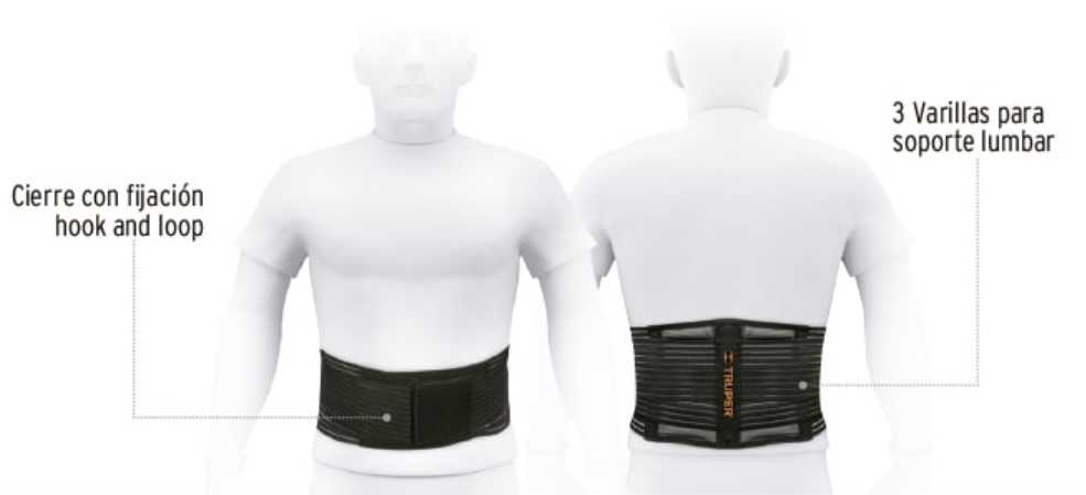 Faja Lumbar tipo cinturón talla CH TRUPER 11960